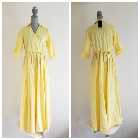 FHQ Collection Dresses & Skirts - NWT FHQ Collection Yellow Long Maxi Dress Size Medium